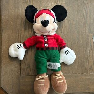 2017 Lumberjack Mickey Mouse Plush 17”